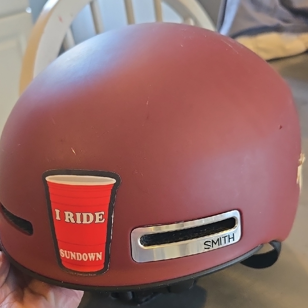 Smith Red Helmet